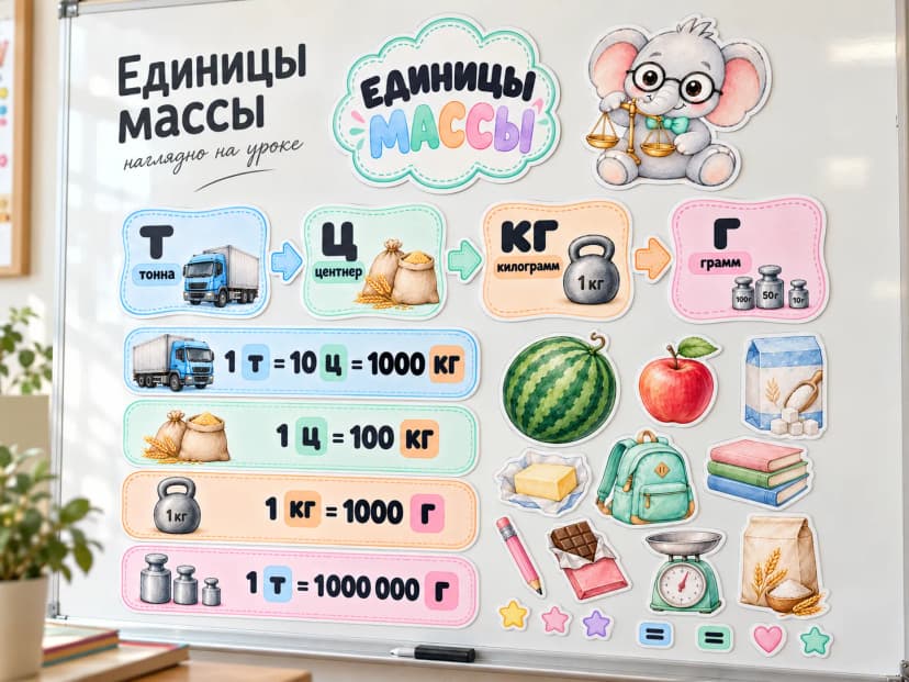 Комплект "Единицы массы"