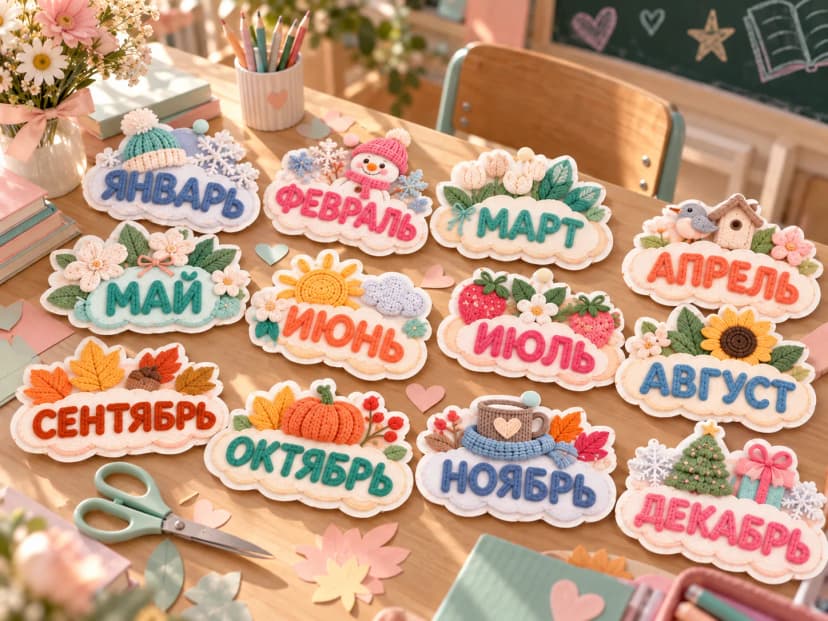 12 месяцев: вязанная коллекция