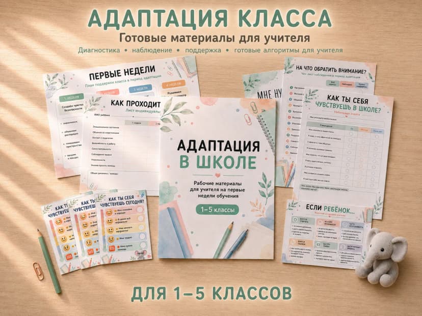 Адаптация класса: материалы для учителя